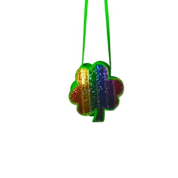 Cat & Jack Small Clover Rainbow Crossbody Purse - Picture 2 of 8